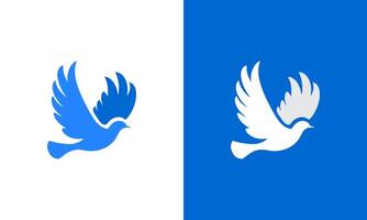 Flying dove symbol of peace with wings spread in a serene and artistic design vector