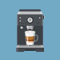 Making Latte Art - Art Concept vector