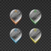 Digital business infographic concept with colorful vector