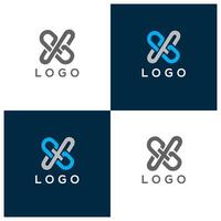 Letter BF cross chain logo design template vector