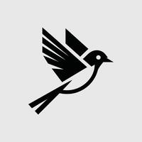 Sparrow logo, unique, modern, flying sparrow vector