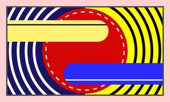 abstract geometric art background, bauhaus shapes, geometric shapes, for web, brochure, bilboard, poster, flier vector