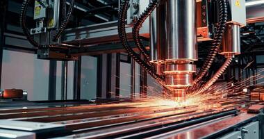 Operation of a robotic CNC milling machine for metal video