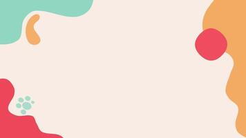 animation of Soft, Abstract Frame with Gentle Pastel Blobs Creating a Fun and Aesthetic Blank Space for Text or Design video