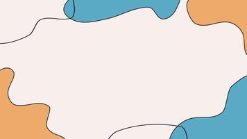 animation of Colorful, Handcrafted Design with Wavy, Irregular Pastel Borders Offering a Fun and Artistic Background video