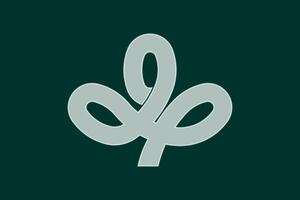 Official flag of Miyagi. Prefecture in Japan. Illustration. vector