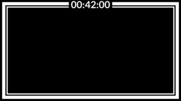 45 seconds countdown timer with a white frame and a countdown timer reading suitable for countdowns, digital presentations, and time related concepts video