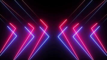 Glowing Tech Background - 4K Neon Abstract Animation with Seamless Loop video