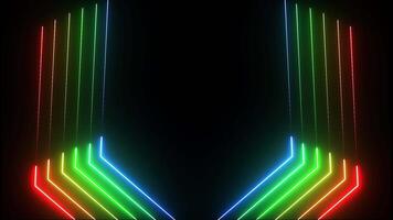 Futuristic Neon Lights - Seamless 4K Loop with Abstract Technology Background video