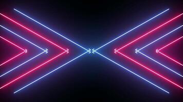 Technology Lighting in 4K - Neon Futuristic Abstract with Seamless Loop video