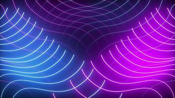 Seamless Loop Neon - Futuristic Abstract Background with Glowing Lights video