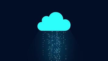 cloud computing technology high speed data transfer animation video