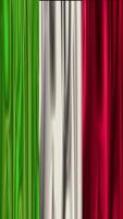 A beautiful representation of the Italian flag with flowing silk textures. The fabric sways slightly, creating an elegant and dynamic visual effect. video