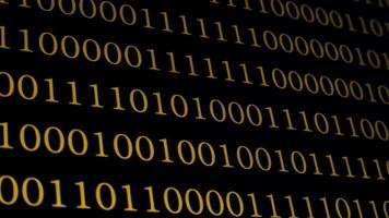 Abstract representation of binary code in a digital format. The arrangement highlights the distinct patterns of ones and zeros, symbolizing data and technology. video