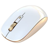 Modern white computer mouse a sleek ergonomic design ensuring smooth precise effortless navigation png