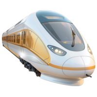 Modern highspeed train a streamlined aerodynamic shape png