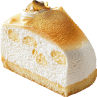 Delicious lemon meringue pie a golden toasted topping png