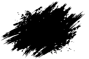 Abstract Ink Splatter Frame, Grunge Texture, Circular Design Element png