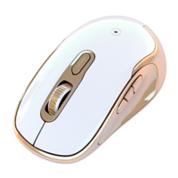 Sleek pink wireless computer mouse featuring a modern ergonomic design, delivering smooth usability stylish appeal for techsavvy users. png