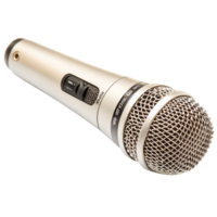 Professional Dynamic Microphone Isolated on White Background for Recording Studio png
