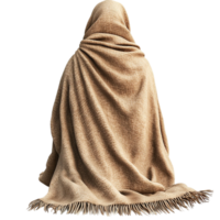Soft beige blanket draped elegantly cozy warm inviting texture png