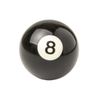 High-Resolution Image of Black Eight Ball for Pool, Billiards, or Snooker Games png