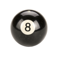 Close-up of Eight Ball, Billiards Ball, Pool Ball, Number Eight, Black Sphere png