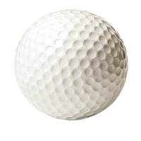 High-Resolution Close-up of a White Golf Ball Isolated on White Background png
