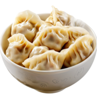 Delicious freshly made dumplings in a bowl looking appetizing warm perfect for a comforting meal png