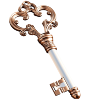Ornate vintage golden key an intricate hle looking elegant historic symbolizing mystery opportunity png