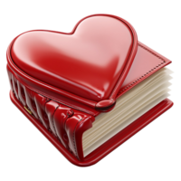 Stack of red heart shaped books symbolizing love knowledge the power of storytelling png