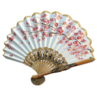 Decorative floral h fan intricate colorful patterns creating a vintage elegantistic design png