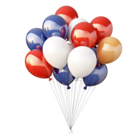 Colorful balloons floating high in the sky bringing joy excitement to the celebration png