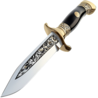 Elegant silver dagger an ornate golden hle symbolizing strength honor courage the of historical weaponry png