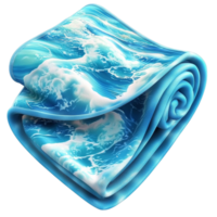 Flowing blue silk fabric resting beautifully symbolizing luxury softness refinement the elegance of smooth delicate textures png