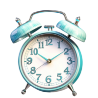 Classic green alarm clock with a vintage design symbolizing time discipline punctuality and the charm of retro aesthetics png