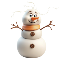 Adorable snowman a carrot nose twig arms symbolizing winter joy nostalgia the charm of holiday magic png