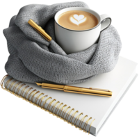 Cozy winter setup books soft blankets symbolizing relaxation warmth comfort the charm of holiday reading png