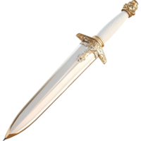 Luxurious golden dagger sharp blade ornate hle reflecting royal craftsmanship elegant design png