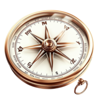 Elegant golden compass intricate engravings a small pocket watch chain for a stylish navigation tool png