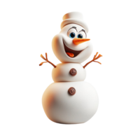 Cheerful snowman a carrot nose button smile symbolizing winter holiday joy Christmas festivities png