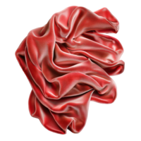 Shiny red silk fabric twisted into anistic shape symbolizing elegance fashion creativity and luxurious textile beauty png
