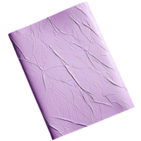 Textured lavender notebook with a soft leather cover designed for journaling sketching and creative writing png