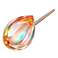 Gorgeous multicolored gemstone pendant sparkling brilliantly capturing light with its stunning prismlike effect png