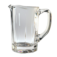 cristal Claro vidro jarro com elegante lidar com simbolizando pureza transparência sofisticação e a essência do bem bebida png