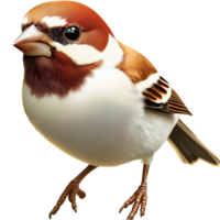 Small brown and white bird perched gracefully symbolizing freedom nature melody and the enchanting charm of delicate songbirds png