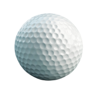 Isolated white golfball on a black backdropisolated on transparent background png