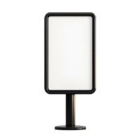 Blank billboard mockup template for advertisement design isolated on transparent background png