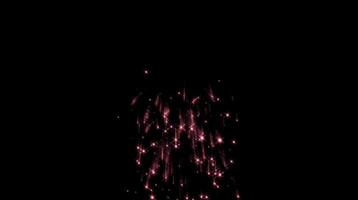 Golden snowflakes floating in dark space creating a magical effect. Winter concept video