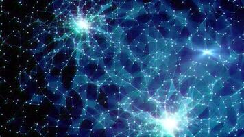 4k Blue Calssic Net Connection Animation Background video